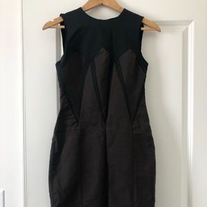 Zara black and brown dress
